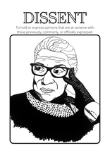 Load image into Gallery viewer, DISSENT: A Feminist Coloring &amp; History Book
